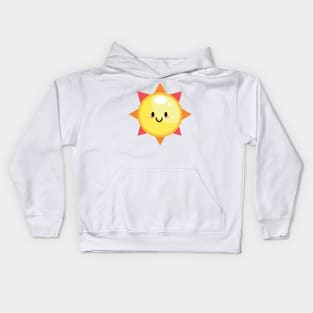 SUN CUTE KAWAII ANIME WEATHER KAOMOJI EMOTICON CARTOON Kids Hoodie